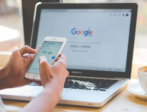 Hoger in Google