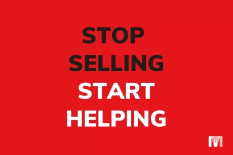 leads genereren stop selling start helping